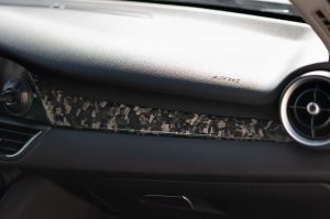 Alfa Romeo Giulia Dash Trim Kit - Carbon Fiber - Forged Carbon - Feroce Carbon